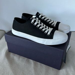 PRADA Cap Toe Black Sneakers